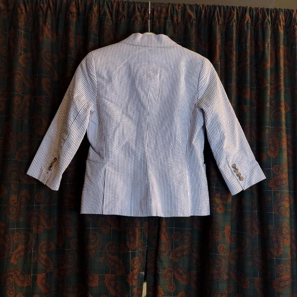 Isaac Mizrahi women's striped Blazer size 6p - Picture 3 of 7